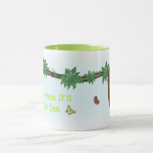 Niedliches Faultier "weck mir, wenn es Zeit für Te Tasse (Zentrum)