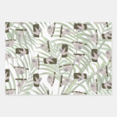 Niedliches Faultiermuster im Wildwald Geschenkpapier Set (Vorderseite 2)