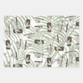 Niedliches Faultiermuster im Wildwald Geschenkpapier Set (Vorderseite)