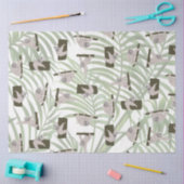 Niedliches Faultiermuster im Wildwald Seidenpapier (Basteln)