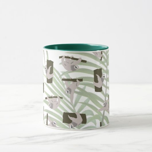 Niedliches Faultiermuster im Wildwald Tasse (Zentrum)