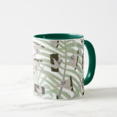 Niedliches Faultiermuster im Wildwald Tasse (VorderseiteRechts)