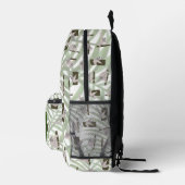 Niedliches Faultiermuster in der Wildwaldmonogramm Bedruckter Rucksack (Rechts)