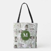 Niedliches Faultiermuster in der Wildwaldmonogramm Tasche (Rückseite)