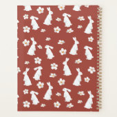 Niedliches Federkaninchenmuster Planer (Rückseite)