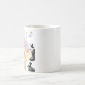 Niedliches Feenmädchen mit Schmetterling & Hirsch  Kaffeetasse (Mittel)