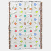 Niedliches Fehlermuster und Blätter Decke (Vorderseite Vertikal)