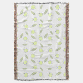 Niedliches Fehlermuster und Blätter Decke