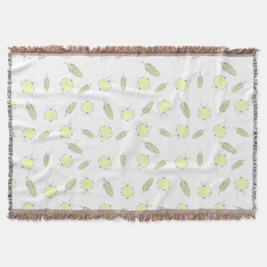 Niedliches Fehlermuster und Blätter Decke (Vorderseite)