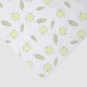 Niedliches Fehlermuster und Blätter Seidenpapier (Ausschnitt)