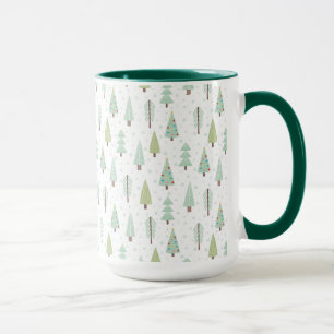 Niedliches Feiertags-Baum-Muster Tasse