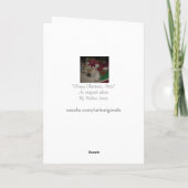 Niedliches Feiertagskarte (Rückseite)