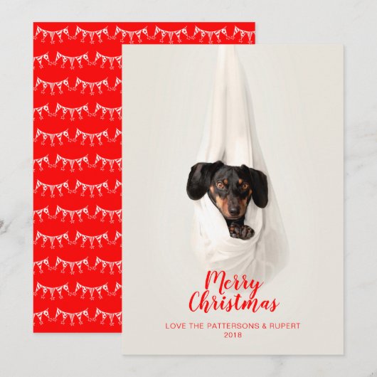 Niedliches Feiertagskarte (Vorne/Hinten)