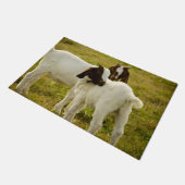 Niedliches Feld für Boerziegen Fußmatte (Schrägansicht)