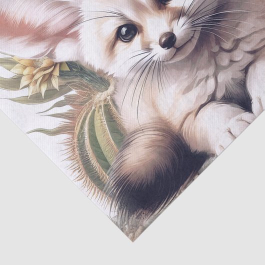 Niedliches Fennec-Fox-Tier Seidenpapier (Detail)