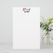 Niedliches Ferkel Briefpapier (Stehend Vorderseite)