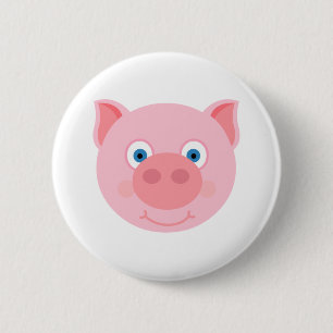 Niedliches Ferkel Button