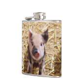 Niedliches Ferkel Flachmann (Links)