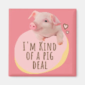 Niedliches Ferkel - ich bin eine Art Schweinefleis Magnet (Vorne)