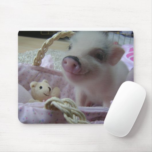 Niedliches Ferkel Mousepad (Mit Mouse)