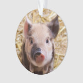 Niedliches Ferkel Ornament (Vorderseite)