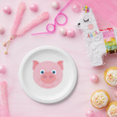 Niedliches Ferkel Pappteller (Party)