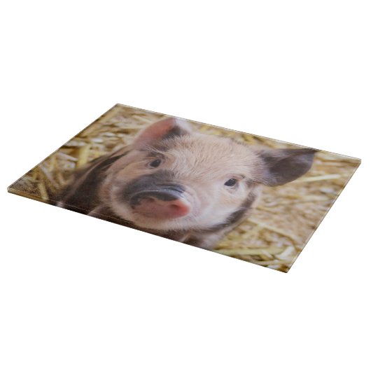 Niedliches Ferkel Schneidebrett (Ecke)