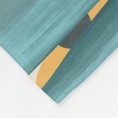 Niedliches Ferkel und fröhliche Blume Fleecedecke (Ecke)