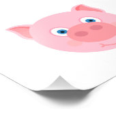 Niedliches Ferkelgesicht Fotodruck (Ecke)