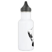 Niedliches Ferret-Bild Edelstahlflasche (Links)
