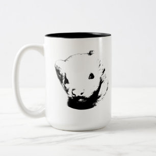 Niedliches Ferret-Bild Zweifarbige Tasse