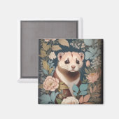 Niedliches Ferret Parco Tassino Magnet (Vorderseite/Rückseite)