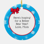 Niedliches festes Eichhörnchen 2020 ist ein schöne Keramik Ornament (Hinten)