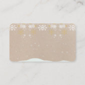 Niedliches festes Lebkuchen Babydusche Begleitkarte (Rückseite)