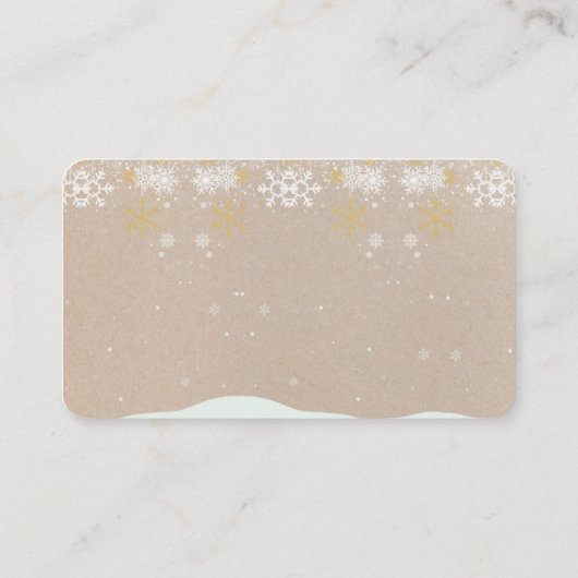 Niedliches festes Lebkuchen Babydusche Begleitkarte (Rückseite)