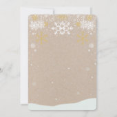 Niedliches festes Lebkuchen Babydusche Einladung (Rückseite)