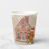 Niedliches festes Lebkuchen Babydusche Pappbecher (Vorderseite)