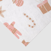 Niedliches festes Pink Weihnachtskuchen Schneefloc Seidenpapier (Ausschnitt)