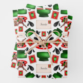 Niedliches festes Red Kasky Weihnachtsfest Geschenkpapier Set (Beispiel)