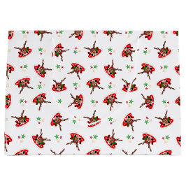 Niedliches festes Red Kasky Weihnachtsfest Große Geschenktüte