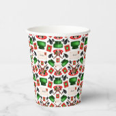 Niedliches festes Red Kasky Weihnachtsfest Pappbecher (Rechts)