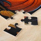 Niedliches festes Spuk Haus | Frohe Halloween Puzzle (Seite)