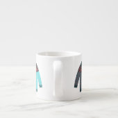 Niedliches festes Ugly Sweater Gemütliche Weihnach Espressotasse (Rückseite)