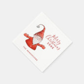 Niedliches Festfest Frohe Weihnachten Serviette (Ecke)