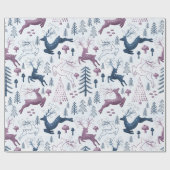 Niedliches Festfest Weihnachten Geschenkpapier (Flach)