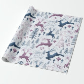 Niedliches Festfest Weihnachten Geschenkpapier (Ungerollt)