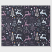 Niedliches Festfest Weihnachten Geschenkpapier (Flach)