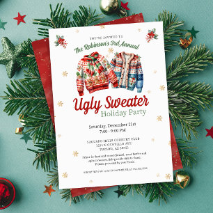 Niedliches festliches jährliches Weihnachtsfest Sw Einladung