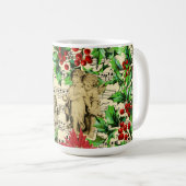 Niedliches festliches Vintages Angel Cherubs Heili Kaffeetasse (VorderseiteRechts)