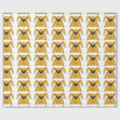 Niedliches Fett-Bunny Wrapping Paper Geschenkpapier (Flach)
